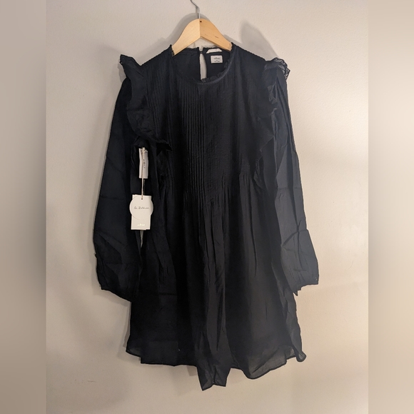 Aritzia Wilfred La Boheme Elia long sleeved ruffle dress - Picture 3 of 7